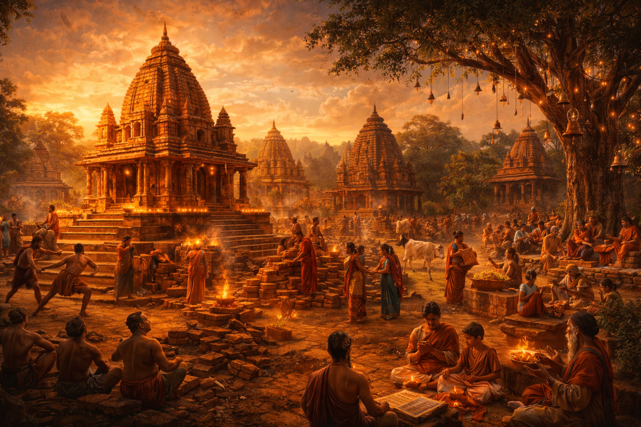 The biggest lie told about Hindu temples? That they were only for worship.